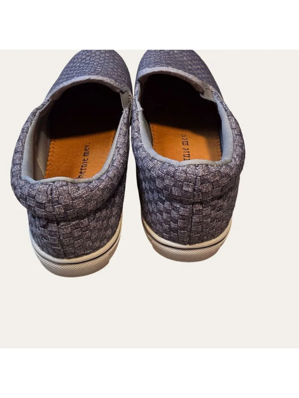 Comfortable Woven Walking Knit Slip On Shoes Heather Grey Bernie Mev Verona EU39